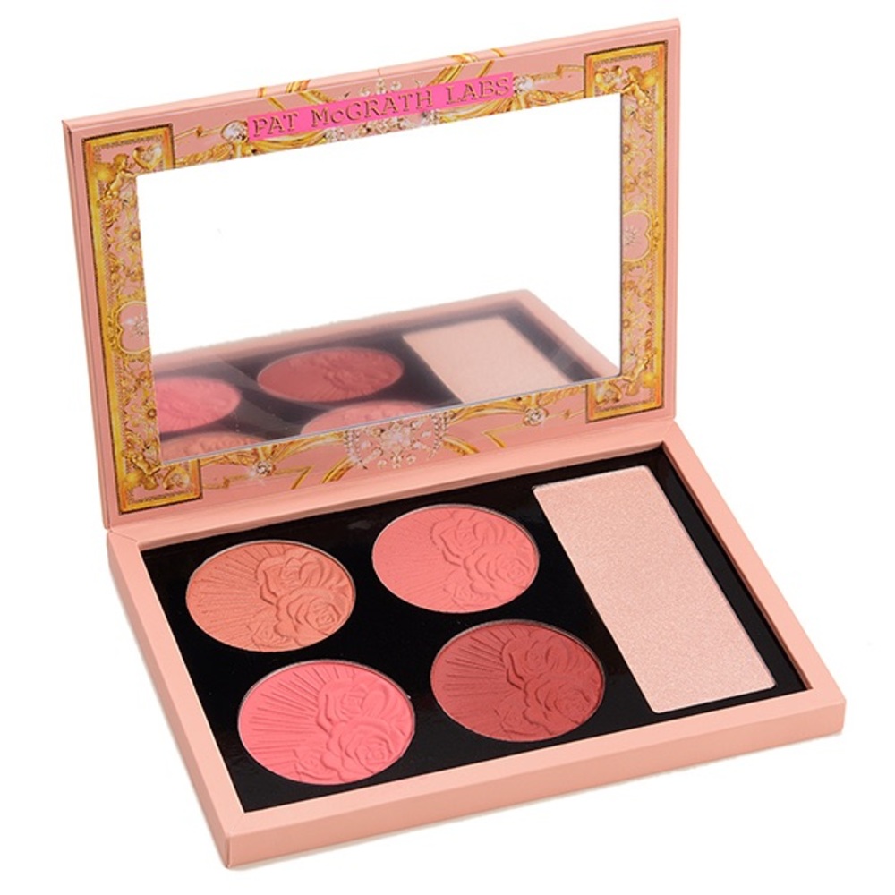 Pat McGrath Nude Venus cheek palette. Highlight color swatched once.